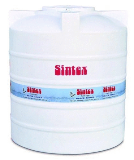1000 L White Triple-Layer Roto-Moulded Water Storage Tank